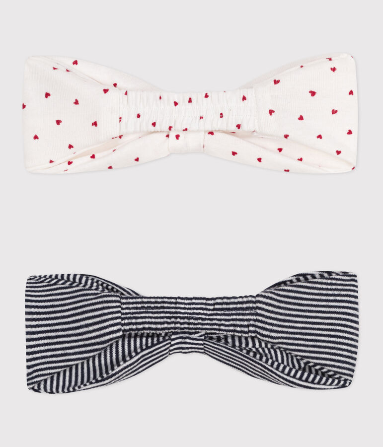 SET DE 2 DIADEMAS IC&Oacute;NICAS DE ALGOD&Oacute;N PARA BEB&Eacute; multicolor