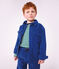 Camisa infantil lisa de terciopelo azul