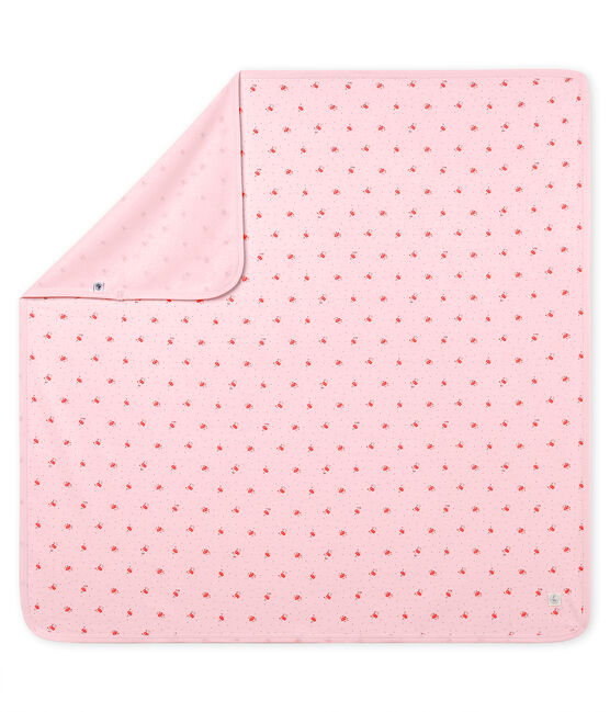 Muselina estampada para bebé unisex rosa VIENNE/blanco MULTICO