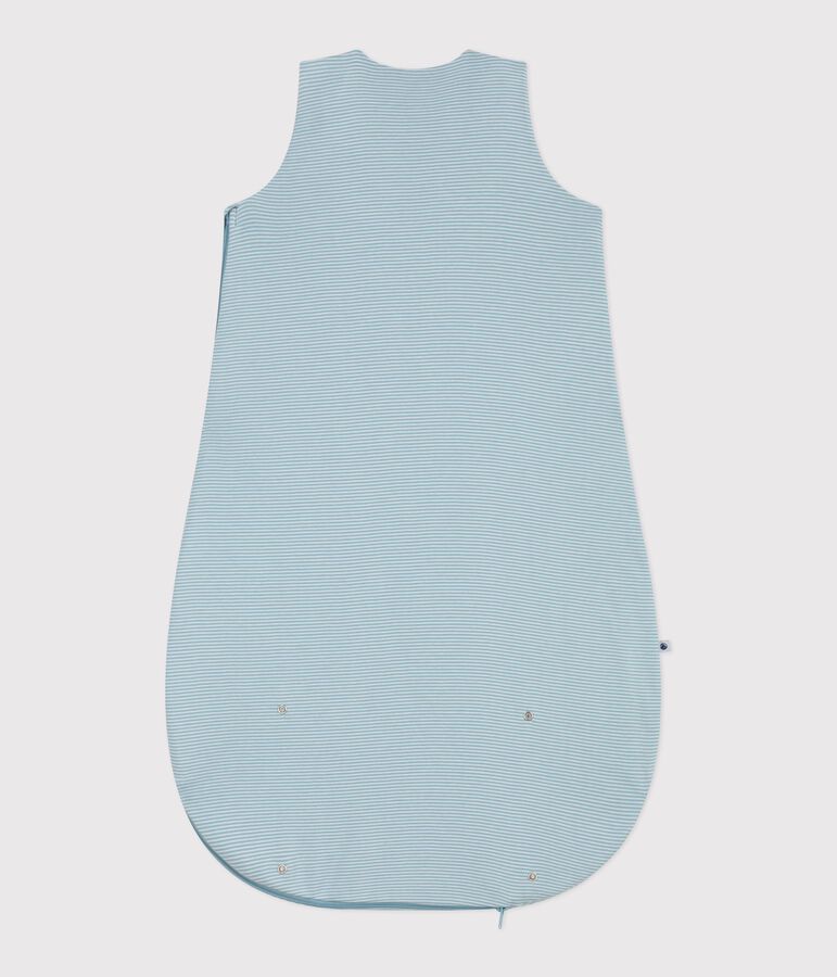 Saco de algod&oacute;n a rayas para beb&eacute; TOG 0,5 verde/blanco