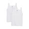 Par de camisas de tirantes para chica blanco .