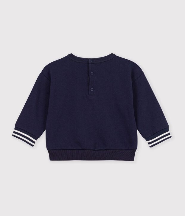 Sudadera lisa de algod&oacute;n con insignia para beb&eacute; SMOKING