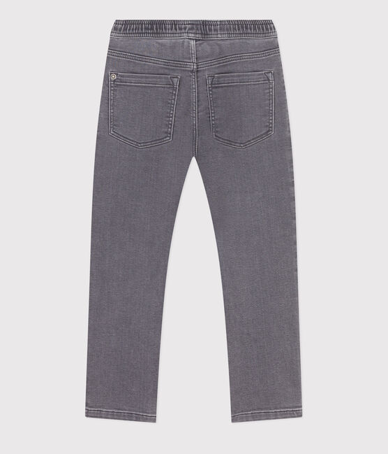 Pantalón regular de tejido vaquero sostenible para niño gris GRIS