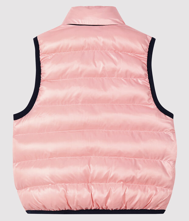 Chaqueta alcolchada reversible para beb&eacute; rosa