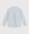 Camisa infantil de algodón a rayas verde MILK/ GOBELIN