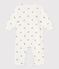 Pijama sin pies de algodón con ranas para bebé blanco MARSHMALLOW/blanco MULTICO