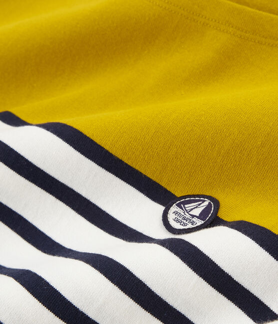 Jersey marinero manga corta para mujer amarillo BAMBOO/blanco MARSHMALLOW/ SMOKING