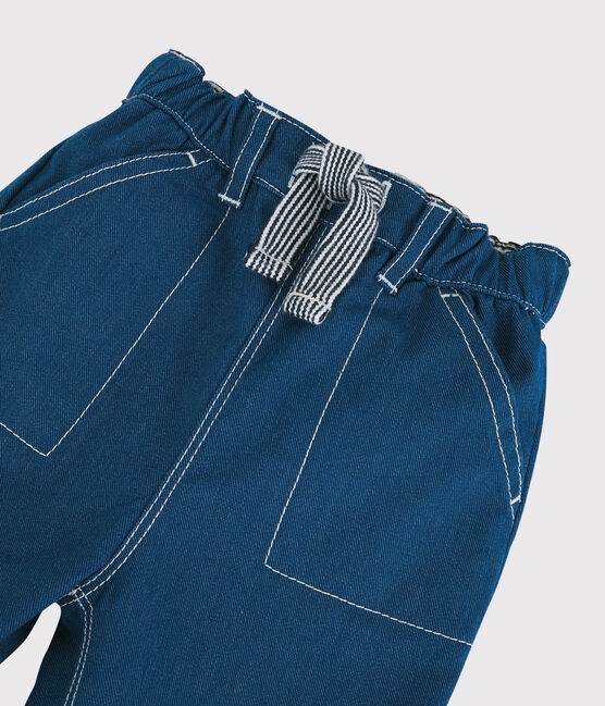 Pantalón de algodón de bebé. azul MAJOR