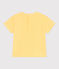 Camiseta lisa de manga corta de algodón para bebé amarillo ORGE