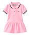 Vestido para niña de manga corta rosa BABYLONE