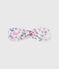 Diadema de popelina con estampado de flores para bebé rosa CHARME/blanco MULTICO