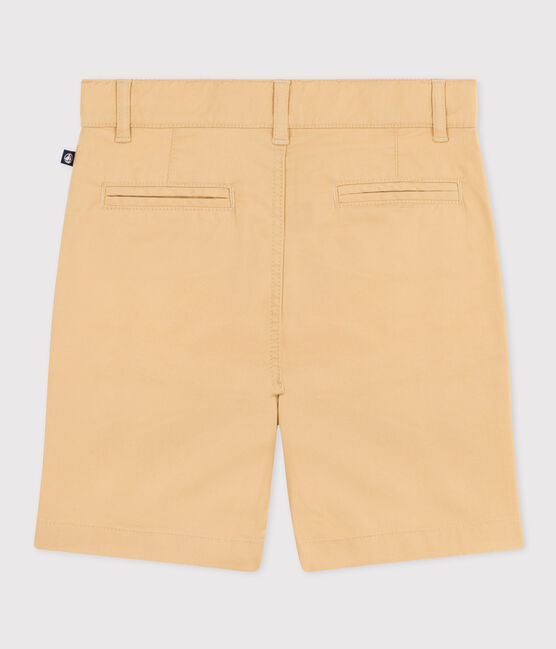 Bermudas de tela de algodón para niño beige FACILE