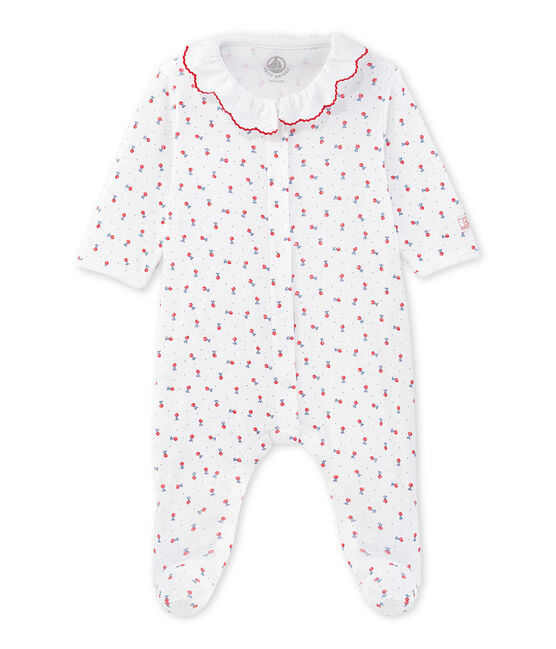 Pelele estampado para bebé niña blanco ECUME/rojo PEPS/ MULTICO