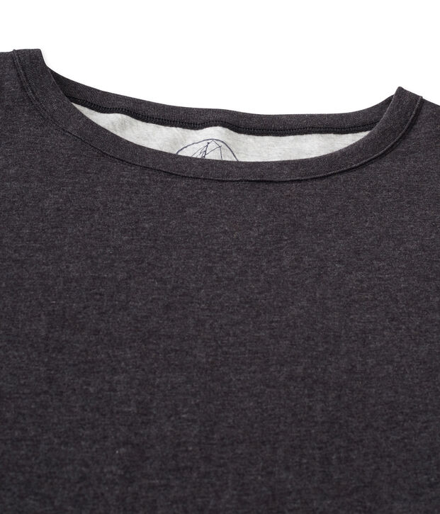 Camiseta maxi para mujer en t&uacute;bico extrafino chin&eacute; gris