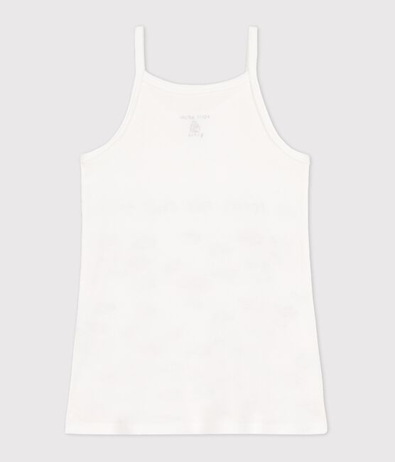 Camisón de canalé Serge Bloch para niña blanco ECUME
