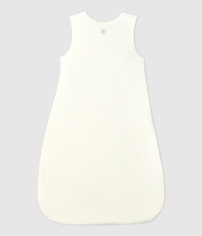 Saco de beb&eacute; de terciopelo de algod&oacute;n org&aacute;nico blanco