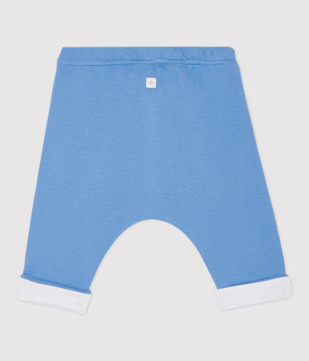 Pantal&oacute;n de beb&eacute; de algod&oacute;n org&aacute;nico azul