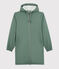 Chubasquero largo y ligero de material reciclado unisex verde THUYA