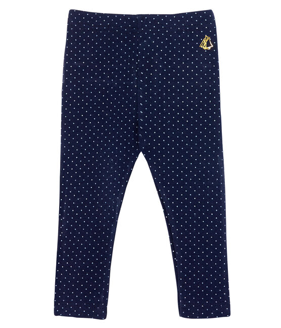 Leggings estampados con volantes para bebé niña azul SMOKING/blanco MARSHMALLOW CN