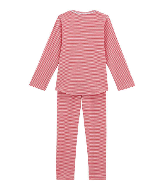 Pijama para niña rosa IMPATIENCE/blanco MARSHMALLOW