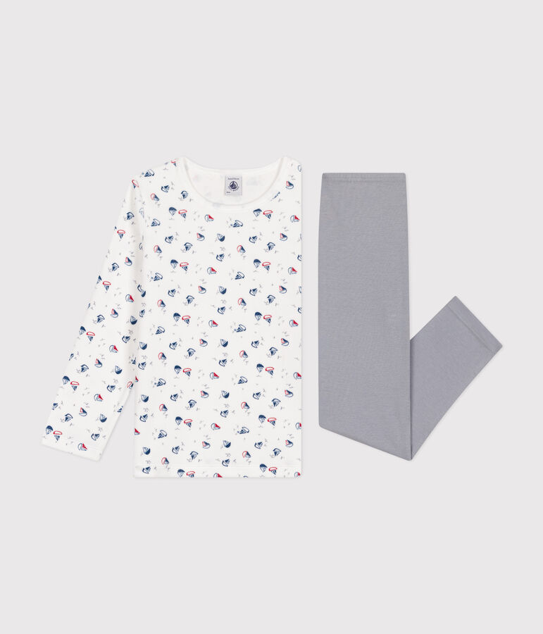 Pijama de terciopelo para ni&ntilde;o/a gris/multicolor