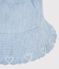 Gorro infantil de chambray azul