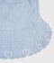 Gorro infantil de chambray azul