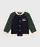 Chaqueta de béisbol de muletón de niño azul SMOKING/blanco MULTICO