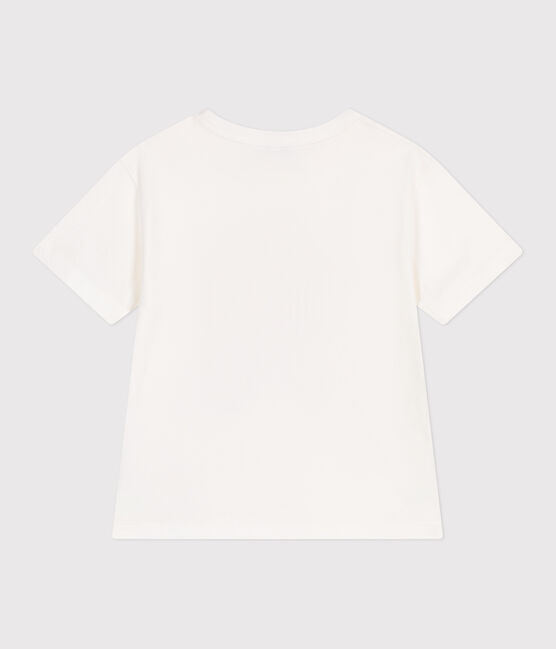 Camiseta infantil de manga corta de algodón con estampado blanco MARSHMALLOW