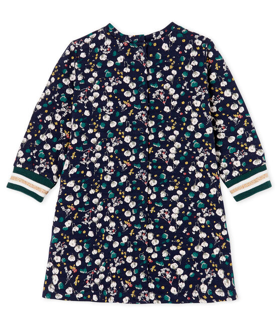 Vestido de manga larga estampado para bebé niña azul SMOKING/blanco MULTICO CN