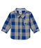 Camisa a cuadros para bebé niño azul LIMOGES/blanco MULTICO