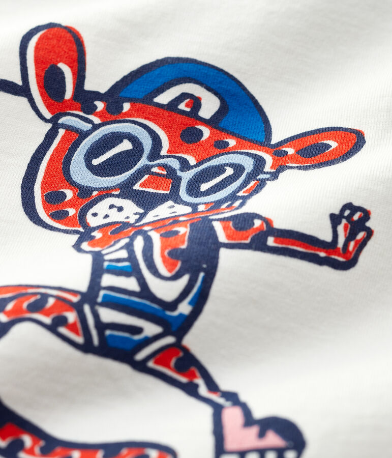 Camiseta de algod&oacute;n de beb&eacute;. blanco