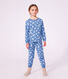 Pijama infantil de mulet&oacute;n con corazones