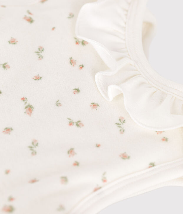 Saco de flores de terciopelo para beb&eacute; TOG 3 blanco/multicolor