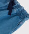 Pantalón ancho de tejido vaquero ligero para niña azul DENIM CLAIR