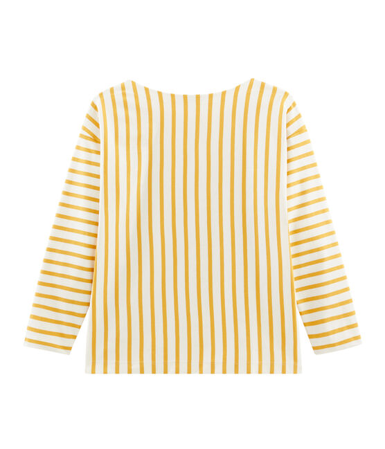 Marinera gráfica para mujer beige COQUILLE/amarillo BOUDOR