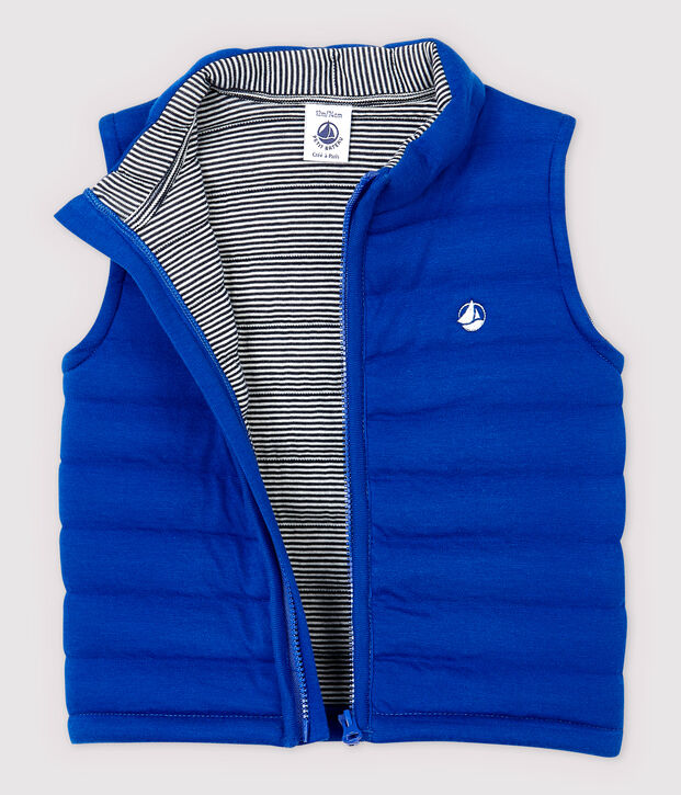 Chaleco acolchado para beb&eacute; azul