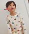Pijama infantil de algodón con estampado de corazón blanco AVALANCHE/ MULTICO