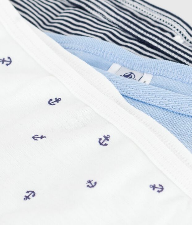 Juego de 3 braguitas de algod&oacute;n para mujer multicolor