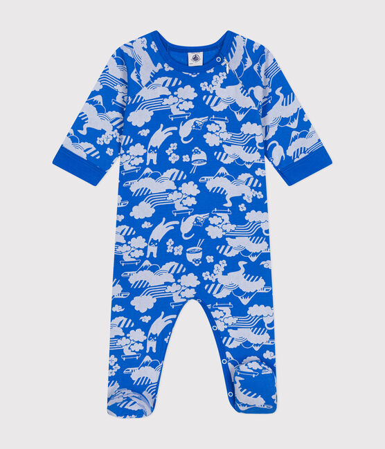 Pijama con cremallera de algodón para bebé FUJI/ MARSHMALLOW