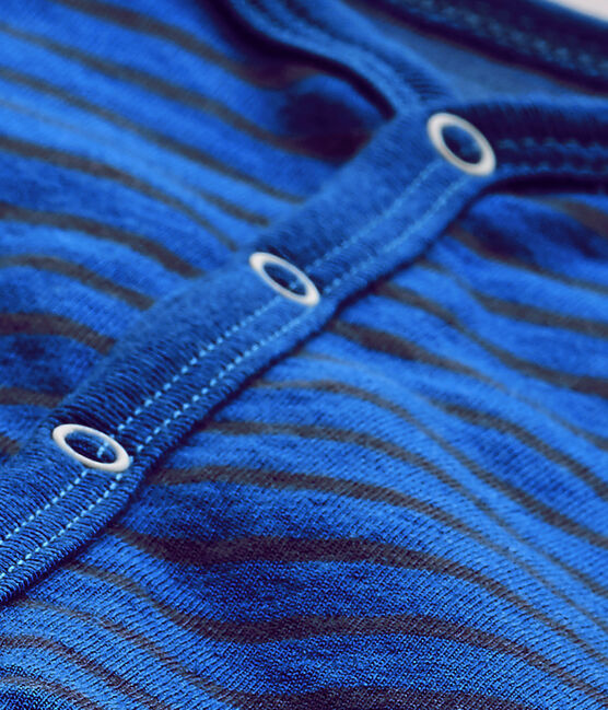 Pijama de rayas para bebé niño azul PERSE/azul CHALOUPE