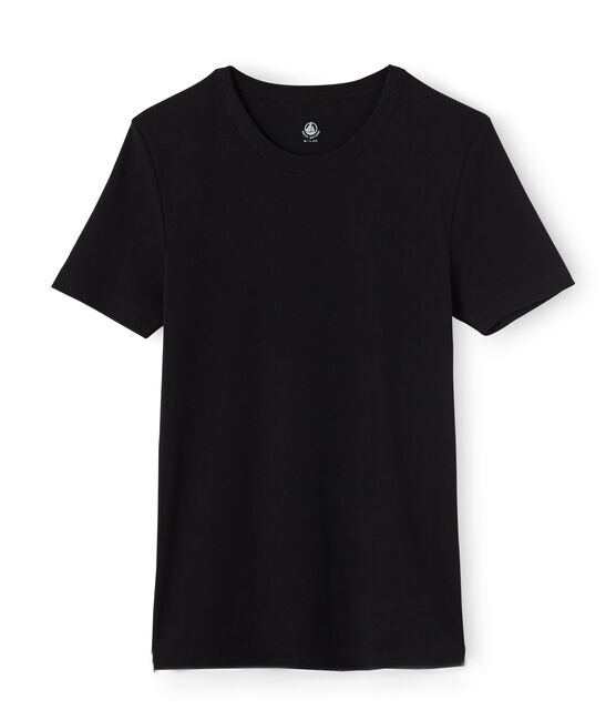 Camiseta de manga corta icónica para hombre negro NOIR
