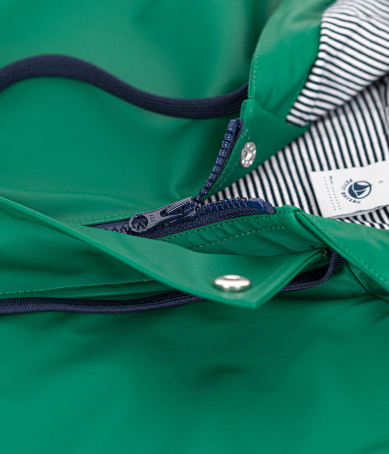 Chubasquero emblem&aacute;tico unisex verde