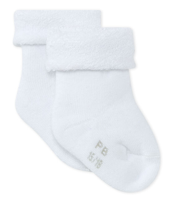 Calcetines de toalla, mullidos y cómodos. blanco ECUME
