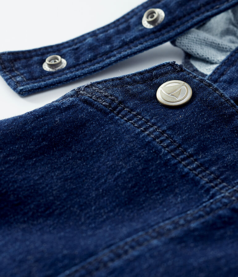 Vestido peto vaquero de ni&ntilde;a azul