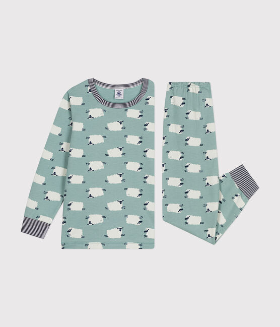 Pijama infantil de felpa cepillada con estampado de oveja PAUL/ MULTICO