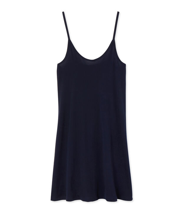 Chemise &agrave; bretelles femme en coton l&eacute;ger azul