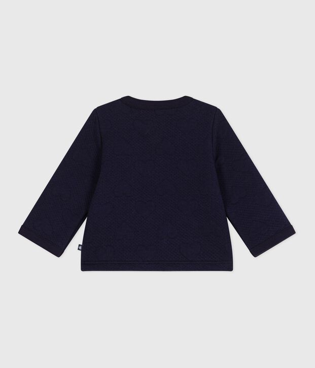 C&aacute;rdigan de algod&oacute;n grueso con estampado de corazones para beb&eacute; SOIR