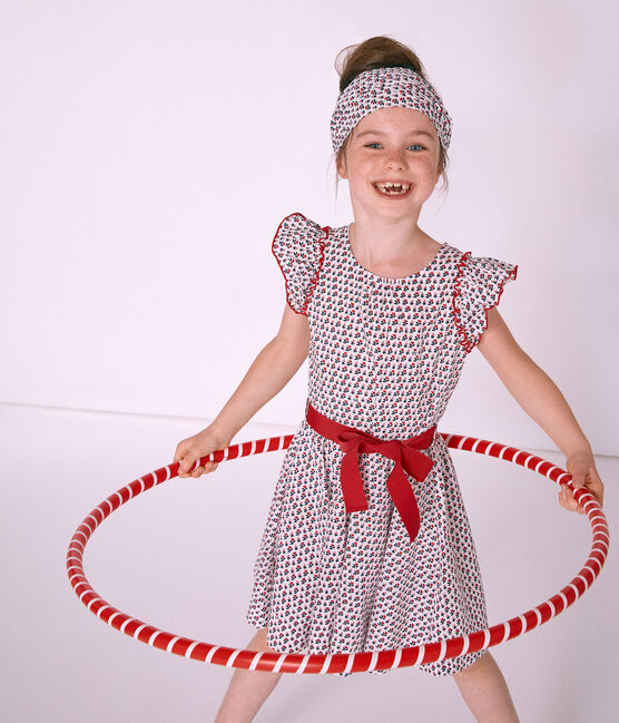 Vestido infantil para niña blanco MARSHMALLOW/blanco MULTICO