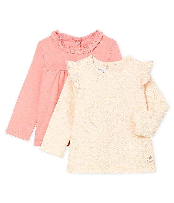 Juego de 2 camisetas de manga larga para bebé niña variante 1